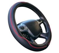 Coprivolante auto universale modello Centauro nero rosso poli pelle 37-39 cm ant