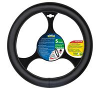 coprivolante auto universale nero ecopelle s ø 36,5/38 cm copristerzo