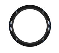 Coprivolante Blue Stripe Stars Skull Per Camion 38Cm | Coprivolante per auto Elasticizzato Universale Copertura del Volante per SUV Furgone Donne