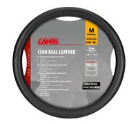 Lampa Club, coprivolante in vera pelle - M - Ø 44/46 cm - Nero