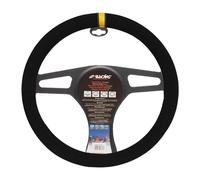 Simoni Racing Coprivolante Carrera Look Microfibra nera riga gialla diam. 37-39
