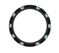 Coprivolante colorato con piccola tartaruga stampata, coprivolante universale da 38,1 cm, antiscivolo, assorbe il sudore,