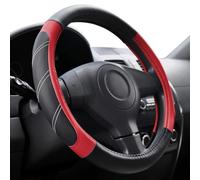 Coprivolante comfort driven realizzato in pelle artificiale elasticizzata per tutto l'anno in applicazione su quasi tutte le auto (rosso)