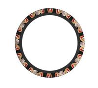 Coprivolante con aquila di montagna stampato, coprivolante universale da 38,1 cm, antiscivolo, assorbe il sudore,