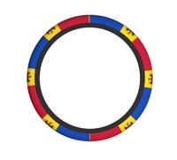 Coprivolante con bandiera della Moldavia, elastico, morbido e traspirante, adatto per auto, camion e auto