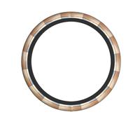 Coprivolante con poesia "Impronte nella sabbia" per donne e uomini, accessori per interni auto resistenti, materiale antiscivolo, misura universale per auto, SUV, camion