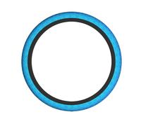 Coprivolante con stampa a squame di sirena, colore blu marino, facile installazione, accessorio per interni auto e camion