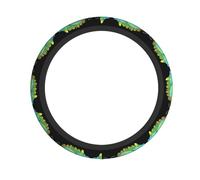 Coprivolante con stampa camaleonte concreto, coprivolante universale da 38,1 cm, antiscivolo, assorbe il sudore,