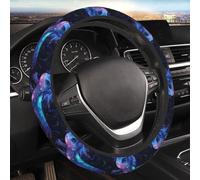 Coprivolante con stampa di axolotl colorati e fantasy, coprivolante per auto da uomo e donna, coprivolante universale da 15 pollici per SUV, camion e accessori auto, elastico, antiscivolo e inodore.