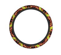 Coprivolante con stampa di castagne fresche, coprivolante universale da 38,1 cm, antiscivolo, assorbe il sudore,