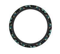 Coprivolante con stampa digitale con dragone da 15 pollici, universale, antiscivolo, assorbe il sudore,