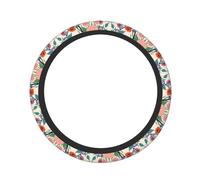 Coprivolante con stampa tigre bianca, 38,1 cm, elastico, con impugnatura comoda