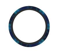 Coprivolante con stampa verde galassia, protezione elastica per volante, adatto per la maggior parte dei modelli di auto.