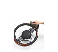 coprivolante Copertura Coprivolante antiscivolo in fibra di carbonio per auto, protezione per volante segmentata, coprivolante universale per auto