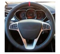 Coprivolante Copertura del Volante dell'automobile Tessuto per Lada per Vesta 2015-2019 per Vesta SW Accessori Auto Copertura del Volante(Orange Thread)