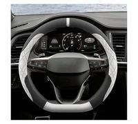 Coprivolante Copertura Volante Dell'automobile Calda Scamosciata Per Cupra Per Terramar Per Formentor Per Tavascan Per LEON 2024 2025 Inverno Volante(BIANCO)