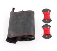 Coprivolante Coprivolante Auto Personalizzato Per Hyundai Per I40 2011-2019 In Microfibra E Similpelle Cucito A Mano(Red Thread)