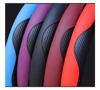 Coprivolante Coprivolante Per Auto 37-38CM Cotone Boho Resistente All'usura In Rilievo Senza Anello Interno Copri Maniglia Per Auto Con Fascia Elastica Volante Dell'auto(Nero)