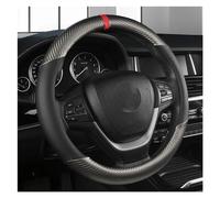 Coprivolante Coprivolante Per Auto 38CM Coprivolante Sportivo Antiscivolo Resistente All'usura Che Assorbe Il Sudore Pelle Fibra Carbonio Volante Dell'auto(Type A Grey O)