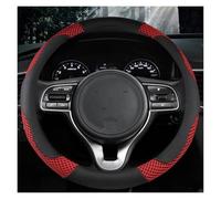 Coprivolante Coprivolante per Auto Antiscivolo Pelle Seta del Ghiaccio per Kia per Ceed per Sorento per Cerato K2 K3 K4 K5 KX3(Red O)
