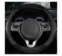 Coprivolante Coprivolante per Auto Antiscivolo Pelle Seta del Ghiaccio per Kia per Ceed per Sorento per Cerato K2 K3 K4 K5 KX3(Black O)