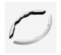 Coprivolante Coprivolante Per Auto Da 38 Cm Coprivolante Sportivo Ultrasottile Fibra Carbonio Copri Maniglia Estiva Tipo D Volante Dell'auto(Bianco)