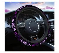 Coprivolante Coprivolante Per Auto Farfalla Viola Universale Adatto Per Camion Suv Berline Auto Per Donne Carine Girly Nero E Viola Volante Dell'auto(I)