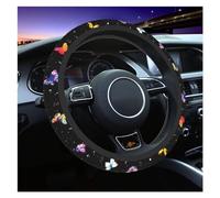 Coprivolante Coprivolante Per Auto Farfalla Viola Universale Adatto Per Camion Suv Berline Auto Per Donne Carine Girly Nero E Viola Volante Dell'auto(E)