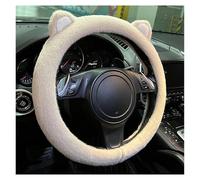 Coprivolante Coprivolante Per Auto In Peluche Con Orecchie Di Gatto Dei Cartoni Animati Coprimanubrio Quadrato Dea 38 Cm Tipo Universale(Cat ears Milk tea)