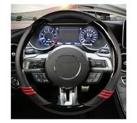 Coprivolante Coprivolante Per Auto Pelle Fibra Carbonio Antiscivolo Per Ford Mustang 2015-2019 Per Mustang GT 2015-2019 Accessori Auto Protezione del volante (Colore : Nero)