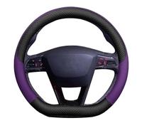 Coprivolante Coprivolante Volante Auto Tessuto Antiscivolo Camoscio Per Sedile Per Leon Per Cupra R Per Leon ST FR(Round purple)