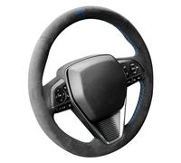 Coprivolante Cucito a Mano, Adatto per Toyota Corolla RAV4 Camry Avalon Venza (Strisce Blu)