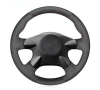 Coprivolante cucito a mano, antiscivolo e traspirante, in fibra ultra fine, rivestito con cuciture, per Nissan Primera (P12) X-Trail (T30) 2001-2007 Samsung SM3 2005 (filettatura gialla)
