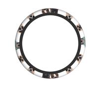 Coprivolante Cute Chihuahua Pug Pattern Per Donne 38Cm | Coprivolante per auto Morbida Antipolvere Protezione volante per SUV Camion Furgone
