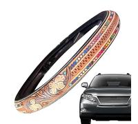 Coprivolante da donna, decorazione vintage occidentale, per interni auto,copertura per volante resistente all'usura e traspirante, per furgoni, SUV, berlina, taxi, veicoli tutto-campo, donne,