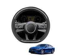 Coprivolante di Volante Auto in Fibra di Carbonio D-Forma per Optima/K5 (DL3) 2020-2024 Antiscivolo Traspirante Accessori Nero Opaco,Matte+Suede