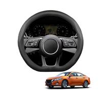 Coprivolante di Volante Auto in Fibra di Carbonio D-Forma per Sentra/Bluebird/Sylphy B18 N16 2020-2023 Antiscivolo Traspirante Accessori Nero Opaco,Matte
