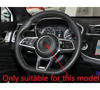 Coprivolante di Volante Auto in Pelle Scamosciata D-Forma per Glory IX5 2020+ Antiscivolo Traspirante Accessori Nero,F-Green