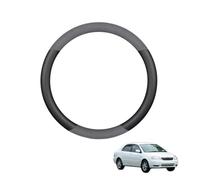 Coprivolante di Volante Auto in Pelle Scamosciata Forma Rotonda per Corolla 9th E120 E130 2000-2005 Antiscivolo Traspirante Protezioni del Volante Nero,B+Leather