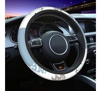 Coprivolante Dino in stile scandinavo universale da 15 pollici, antiscivolo, elastico, traspirante, accessori per volante auto