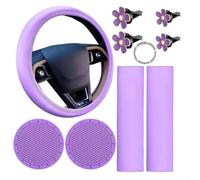 Coprivolante Donna 10 Accessori Auto Coprivolante Donna 10 Accessori(Purple)