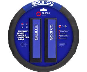 Coprivolante e passacintura SPC1111K auto universali blu e nero SPARCO