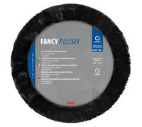 Fancy Plush, coprivolante elasticizzato in pelliccia sintetica Ø 36-42 cm Nero