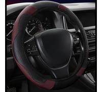Coprivolante elasticizzato antiscivolo in fibra di carbonio per auto, si adatta alla maggior parte delle ruote standard e migliora la presa, il comfort e l'aspetto interno del veicolo (D)