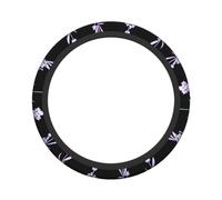 Coprivolante elasticizzato Coprivolante in tessuto stampato con fiori di lavanda viola protettivo per volante Ricambi auto Interni auto