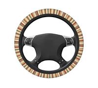 Coprivolante elasticizzato universale con motivo a strisce colorate, 38 cm, coprivolante antiscivolo, traspirante, per SUV e camion