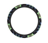 Coprivolante elastico BROLEO Panther con occhi azzurri stampato, si adatta alla maggior parte dei veicoli, tra cui berline, SUV, ATV e camion
