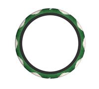 Coprivolante elastico con motivo palla da rugby bianco, morbido e traspirante, adatto per auto, camion e auto