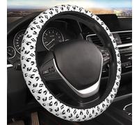 Coprivolante elastico con motivo panda gigante, accessori per auto, antiscivolo, traspirante e assorbente per il sudore, adatto per volanti da 15 pollici, sia per uomini che per donne.