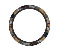 Coprivolante elastico con stampa di gallo e pollo, adatto per auto, SUV e camion da 38,1 cm